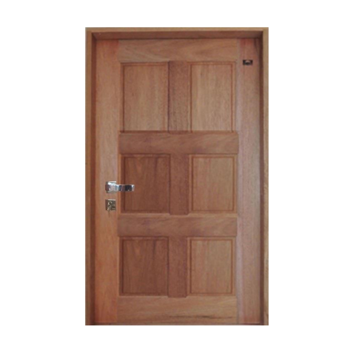 Porta de Abrir 6 Almofadas com Batente e Ferragem 