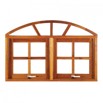 Vitrô Max Ar Quadriculado 2 Módulos Horizontal Arco com Ferragem