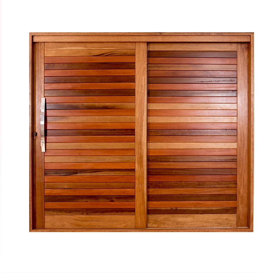 Porta de Correr Elegance Mescla 2 Folhas com Ferragem