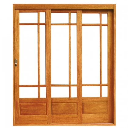 Porta de Correr H 3 Folhas com Ferragem