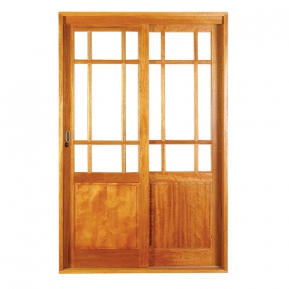 Porta de Correr Elegance 2 Folhas com Ferragem