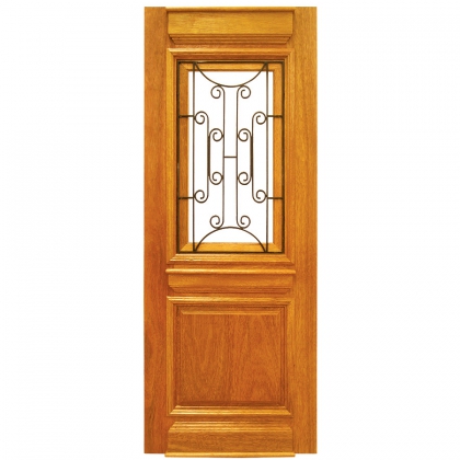 Folha de Porta Almofada com Grade e Postigo