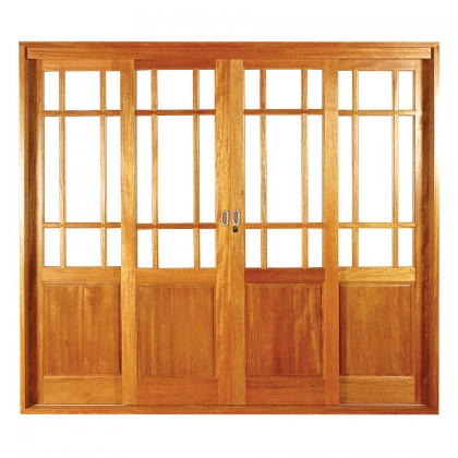 Porta de Correr Elegance 4 Folhas com Ferragem
