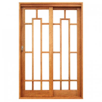 Porta de Correr Elegance Troia 2 Folhas com Ferragem